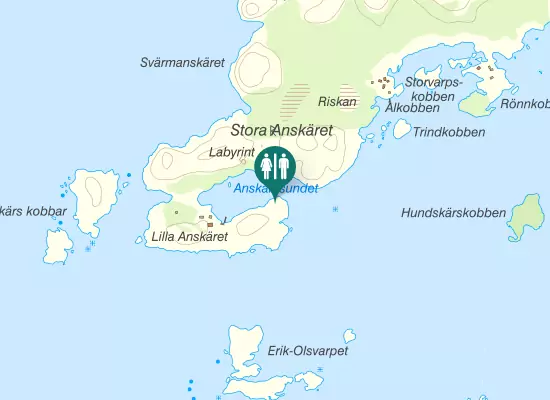 Karta over Toalett