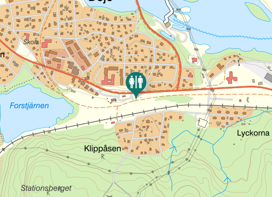 Karta over Älvdalsvägen