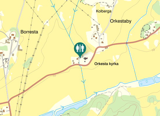 Karta over Orkestavägen