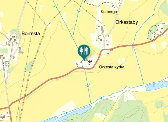 Karta over Orkestavägen