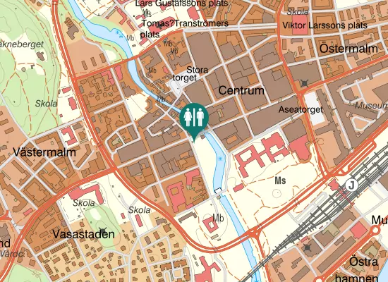 Karta over Stora gatan