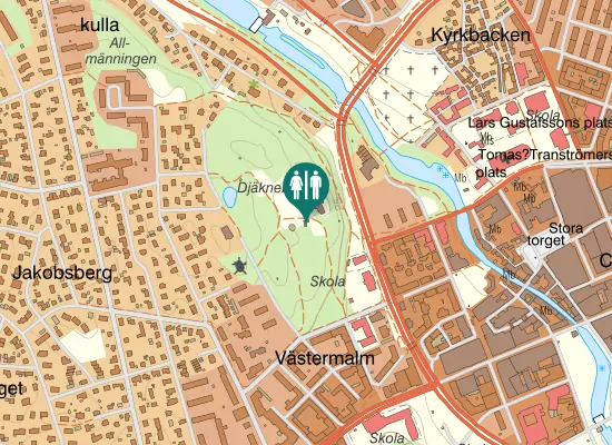 Karta over Västra Ringvägen