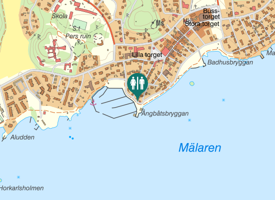 Karta over Strandvägen