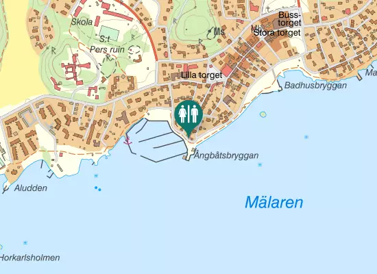 Karta over Strandvägen