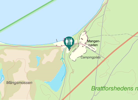 Karta over Vildmarksleden