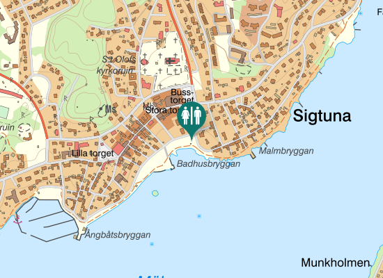 Karta over Strandvägen