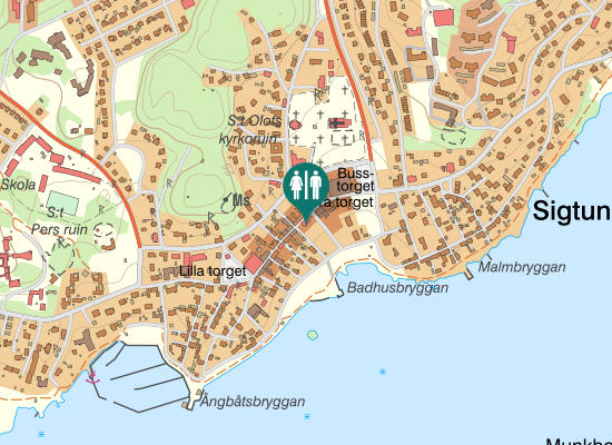 Karta over Stora gatan