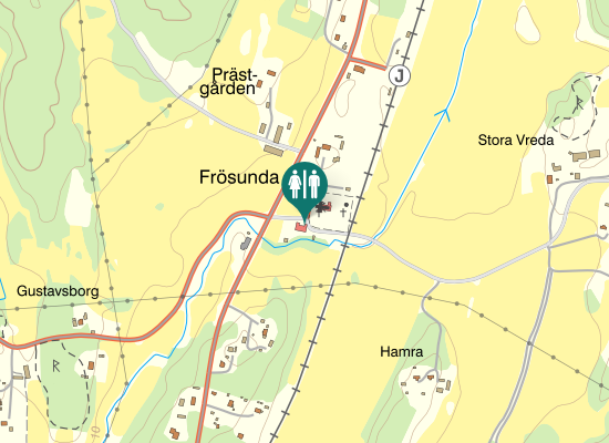 Karta over Frösundavägen