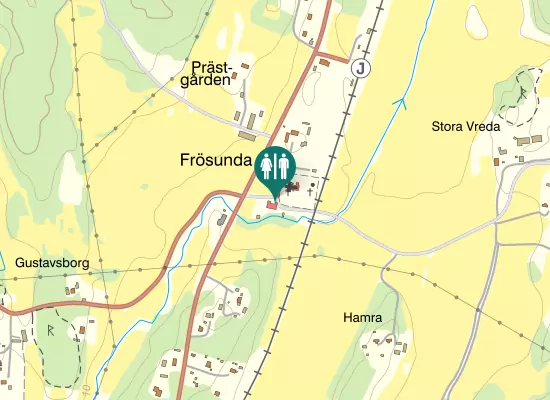 Karta over Frösundavägen