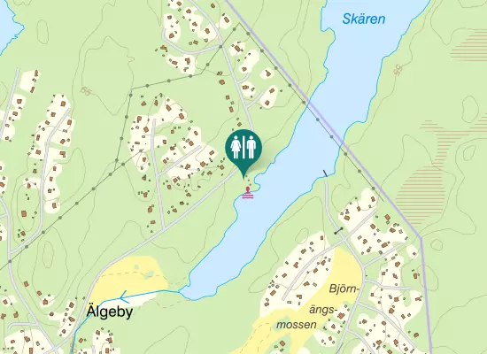 Karta over Skärenvägen