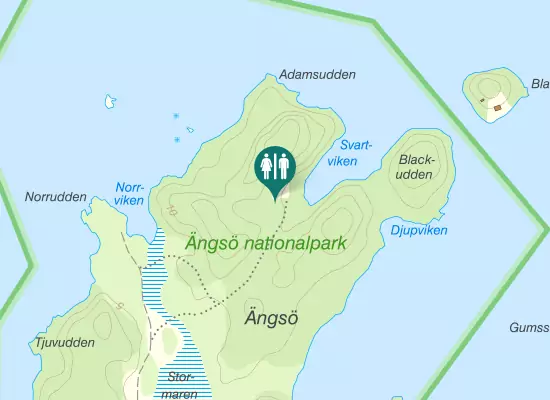 Karta over Lögla Västerfjärdsväg