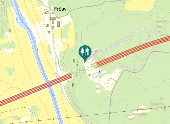 Karta over Frösvitunneln