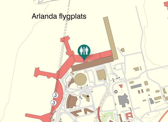 Karta over Arlandaleden