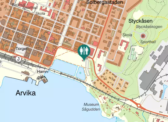 Karta over Kyrkogatan
