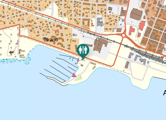 Karta over Strandvägen