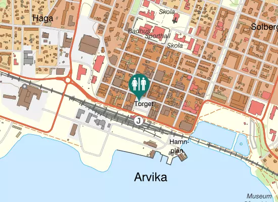 Karta over Västra Torggatan