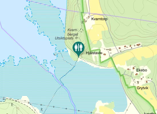 Karta over Kvarnbergsvägen