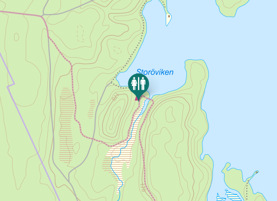 Karta over Sarasängsvägen
