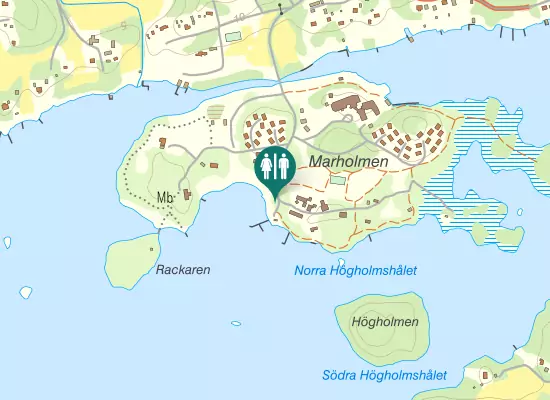 Karta over Marholmen