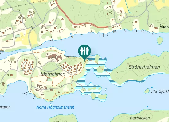 Karta over Marholmen