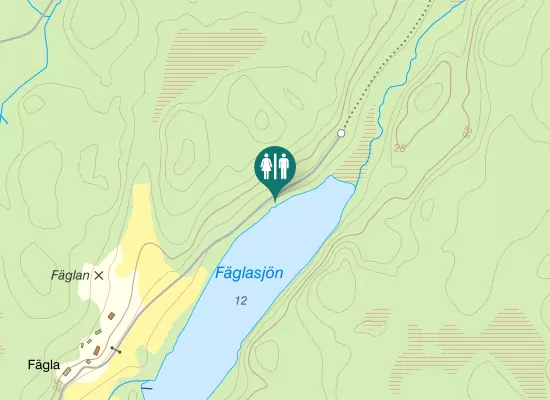 Karta over Fäglavägen