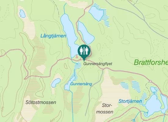 Karta over Sötostmossen