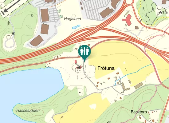Karta over Kyrksjövägen