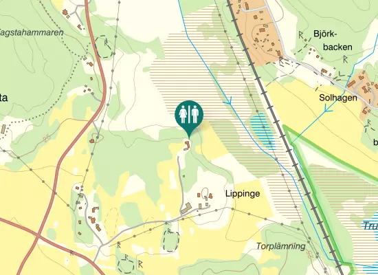 Karta over Björkkällevägen