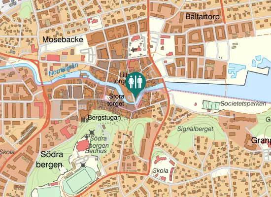 Karta over Lilla Brogatan