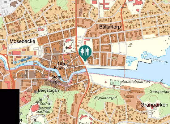 Karta over Sjötullstorget
