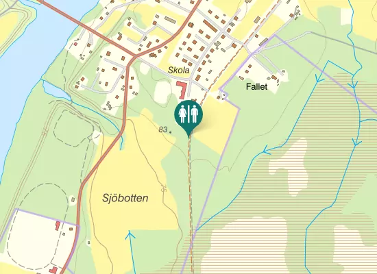 Karta over Rudstorpsvägen