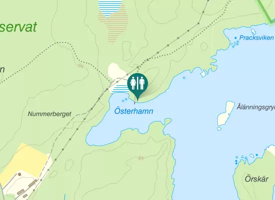 Karta over Brännäsvägen
