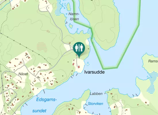 Karta over Ivarsuddevägen