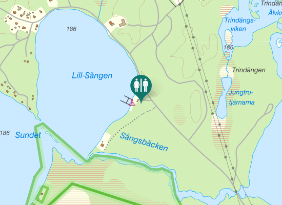 Karta over Sångsvägen