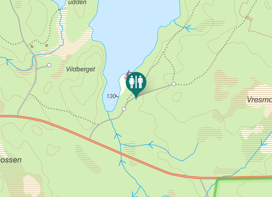 Karta över S:a Skärsjövägen