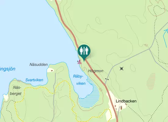 Karta over Norrbyggebyvägen