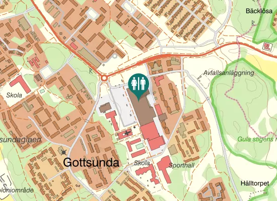 Karta over Valthornsvägen