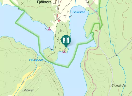 Karta over Pålsundet