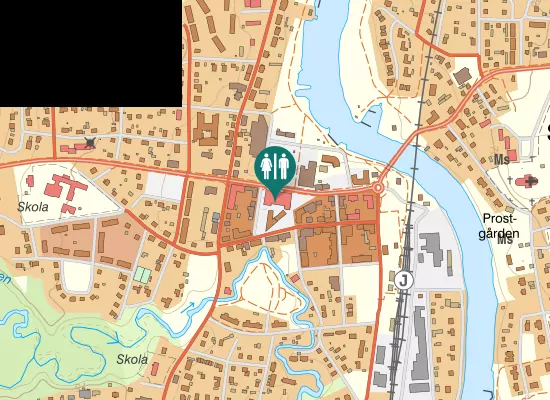 Karta over Storgatan