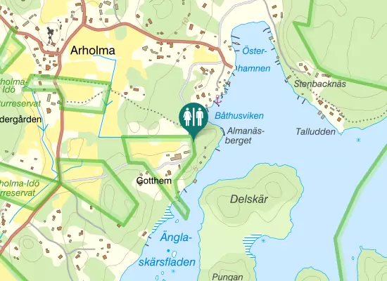 Karta over Gotthemsvägen
