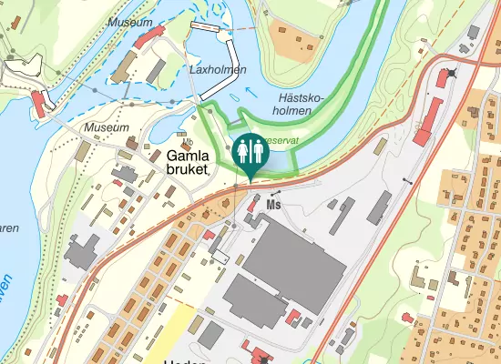 Karta over Uddeholmsvägen