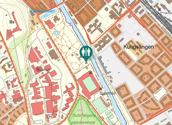 Karta over Hamnspången