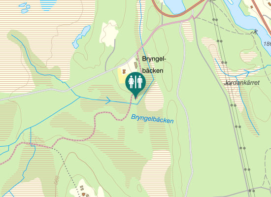 Karta over Dammshöjdvägen