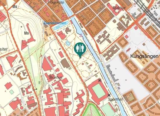 Karta over Sjukhusvägen 4