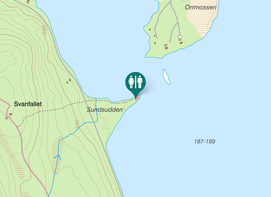 Karta over Svafallsvägen