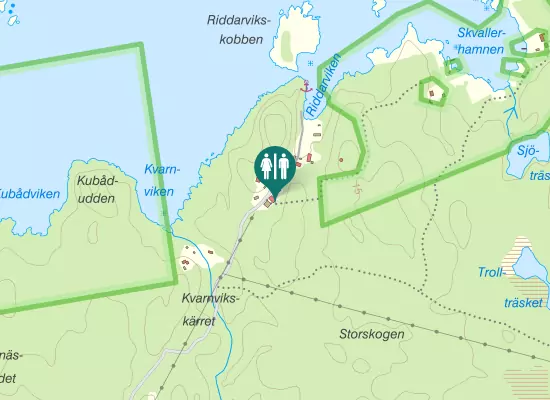 Karta over Riddarviksvägen