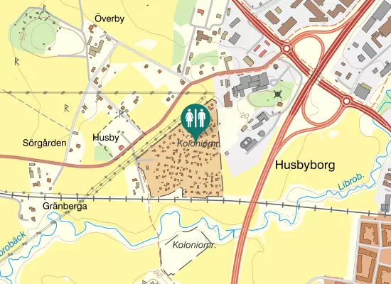 Karta over Stabbyvägen