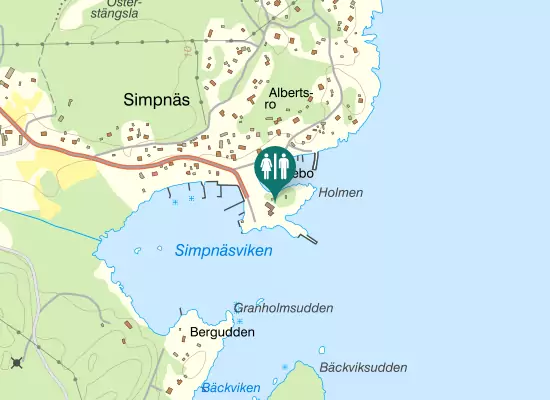Karta over Lotshamnsvägen