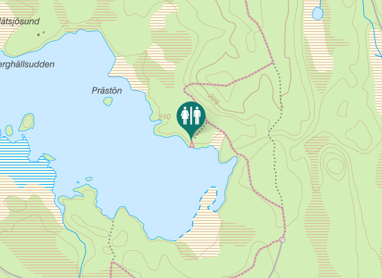 Karta over Dammtjärnsvägen