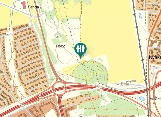 Karta over Röbospåret